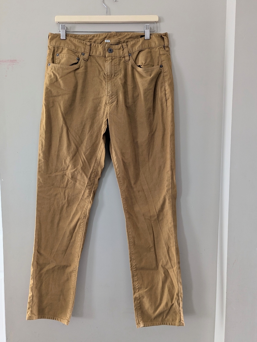 Bonobos Men's Bedford Slim 5 Pocket Pants Tan Size 33/32